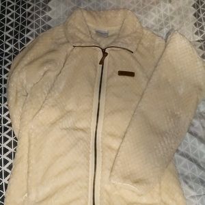 Columbia quilted full zip sherpa jacket